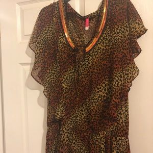 Victoria’s Secret leopard print cover up
